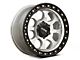 KMC Riot SBL Machined with Satin Black Lip 6-Lug Wheel; 18x9; 18mm Offset (21-24 Bronco, Excluding Raptor)