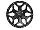 RTX Offroad Wheels Goliath Satin Black with Milled Rivets 6-Lug Wheel; 18x9; 0mm Offset (22-24 Bronco Raptor)