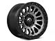 Fuel Wheels Rincon Matte Gunmetal with Matte Black Lip 6-Lug Wheel; 17x9; 1mm Offset (21-24 Bronco, Excluding Raptor)