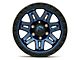 Fuel Wheels Syndicate Dark Blue with Black Ring 6-Lug Wheel; 17x9; 1mm Offset (21-24 Bronco, Excluding Raptor)