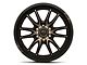 Fuel Wheels Clash Matte Black with Double Dark Tint 6-Lug Wheel; 22x10; -18mm Offset (22-24 Bronco Raptor)