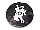 Bigfoot Riding a Bronco Spare Tire Cover with Camera Cutout; Black (21-24 Bronco)