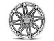 Fuel Wheels Fusion Forged Brawl Platinum with Chrome Lip 6-Lug Wheel; 20x10; -18mm Offset (22-24 Bronco Raptor)