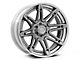 Fuel Wheels Fusion Forged Brawl Platinum with Chrome Lip 6-Lug Wheel; 22x12; -44mm Offset (22-24 Bronco Raptor)