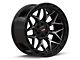 Vortek Off-Road VRP-504 Black Diamond Cut with Dark Tint 6-Lug Wheel; 20x9; 18mm Offset (21-24 Bronco, Excluding Raptor)