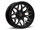 Vortek Off-Road VRP-504 Black Diamond Cut with Dark Tint 6-Lug Wheel; 22x10; -18mm Offset (21-24 Bronco, Excluding Raptor)