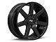 Niche Future Gloss Black 6-Lug Wheel; 22x9.5; 30mm Offset (21-24 Bronco, Excluding Raptor)