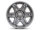 Fuel Wheels Slayer Matte Gunmetal 6-Lug Wheel; 17x8.5; 1mm Offset (21-24 Bronco, Excluding Raptor)