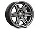 Fuel Wheels Slayer Matte Gunmetal 6-Lug Wheel; 17x8.5; 1mm Offset (21-24 Bronco, Excluding Raptor)