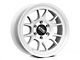 KMC Range Gloss Silver with Machined Face 6-Lug Wheel; 17x8.5; -10mm Offset (21-24 Bronco, Excluding Raptor)