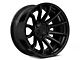 Fuel Wheels Fusion Forged Burn Matte Black with Gloss Black Lip 6-Lug Wheel; 22x12; -44mm Offset (21-24 Bronco, Excluding Raptor)