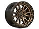 Fuel Wheels Rebel Matte Bronze with Black Bead Ring 6-Lug Wheel; 22x10; -13mm Offset (21-24 Bronco, Excluding Raptor)