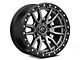 Fuel Wheels Rebel Matte Gunmetal with Black Bead Ring 6-Lug Wheel; 22x10; -13mm Offset (21-24 Bronco, Excluding Raptor)