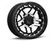 KMC Recon Satin Black Machined 6-Lug Wheel; 17x8.5; 18mm Offset (21-24 Bronco, Excluding Raptor)