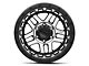 KMC Recon Satin Black Machined 6-Lug Wheel; 17x8.5; 18mm Offset (21-24 Bronco, Excluding Raptor)