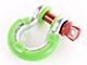 Rugged Ridge 3/4-Inch D-Ring Shackle Isolators; Green; Set of Two