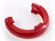 Rugged Ridge 3/4-Inch D-Ring Shackle Isolators; Red; Set of Four