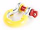 Rugged Ridge 3/4-Inch D-Ring Shackle Isolators; Yellow; Set of Two