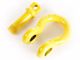 Rugged Ridge 3/4-Inch D-Ring Shackles; Yellow