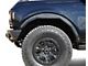 Heavy Duty Fender Flares; Front; Textured Black (21-24 Bronco, Excluding Raptor)