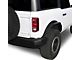 Heavy Duty Fender Flares; Rear; Textured Black (21-24 Bronco 2-Door)