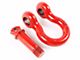 Rugged Ridge 7/8-Inch D-Ring Shackles; Red