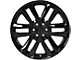 FR76 Black 6-Lug Wheel; 22x9; 44mm Offset (22-24 Bronco Raptor)