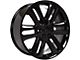 FR76 Black 6-Lug Wheel; 22x9; 44mm Offset (22-24 Bronco Raptor)