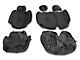 Body Armor 4x4 Rear Seat Covers; Black (21-24 Bronco 4-Door)