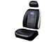 Deluxe Sideless Seat Cover with Ford Logo; Black (Universal; Some Adaptation May Be Required)