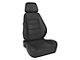 Corbeau Sport Reclining Seats; Black Cloth; Pair (Universal; Some Adaptation May Be Required)