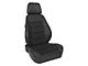 Corbeau Sport Reclining Seats; Black Vinyl/Cloth; Pair (Universal; Some Adaptation May Be Required)