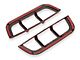 RedRock Off Road Side Marker Guards; Red (21-24 Bronco)