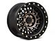 Black Rhino Shredder Matte Black with Machined Dark Tint 6-Lug Wheel; 20x9.5; -12mm Offset (21-24 Bronco, Excluding Raptor)