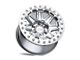 Black Rhino Rift Beadlock Silver with Mirror Face and Machined Ring 6-Lug Wheel; 17x8.5; 0mm Offset (22-24 Bronco Raptor)