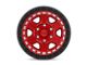 Black Rhino Reno Candy Red with Black Ring and Bolts 6-Lug Wheel; 17x9; 0mm Offset (22-24 Bronco Raptor)