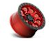 Black Rhino Riot Candy Red with Black Ring and Bolts 6-Lug Wheel; 17x9; 12mm Offset (22-24 Bronco Raptor)