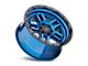 Black Rhino Barstow Dearborn Blue with Black Ring 6-Lug Wheel; 20x9.5; 12mm Offset (22-24 Bronco Raptor)