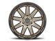 Black Rhino Oceano Matte Bronze with Black Ring 6-Lug Wheel; 20x9.5; 12mm Offset (22-24 Bronco Raptor)