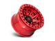 Fuel Wheels Covert Beadlock Candy Red 6-Lug Wheel; 17x9; -15mm Offset (22-24 Bronco Raptor)