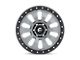 Fuel Wheels Tactic Matte Gunmetal with Black Bead Ring 6-Lug Wheel; 20x9; 20mm Offset (22-24 Bronco Raptor)