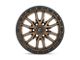 Fuel Wheels Rebel Matte Bronze with Black Bead Ring 6-Lug Wheel; 22x9; 20mm Offset (22-24 Bronco Raptor)