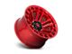 Fuel Wheels Heater Candy Red Machined 6-Lug Wheel; 17x9; -12mm Offset (22-24 Bronco Raptor)