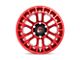 Fuel Wheels Heater Candy Red Machined 6-Lug Wheel; 17x9; -12mm Offset (22-24 Bronco Raptor)