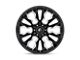 Fuel Wheels Flame Gloss Black Milled 6-Lug Wheel; 22x12; -44mm Offset (22-24 Bronco Raptor)