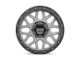 KMC Grenade Off-Road Matte Gray with Matte Black Lip 6-Lug Wheel; 17x9; 18mm Offset (22-24 Bronco Raptor)