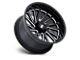 Moto Metal Combat Gloss Black Milled 6-Lug Wheel; 22x12; -44mm Offset (22-24 Bronco Raptor)