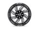 Moto Metal Hurricane Gloss Black Milled 6-Lug Wheel; Left Directional; 22x12; -44mm Offset (22-24 Bronco Raptor)