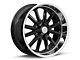 US Mag Rambler 6 Gloss Black with Diamond Cut Lip 6-Lug Wheel; 20x8; 1mm Offset (22-24 Bronco Raptor)