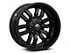 Fuel Wheels Sledge Matte Black with Gloss Black Lip 6-Lug Wheel; 20x12; -45mm Offset (22-24 Bronco Raptor)